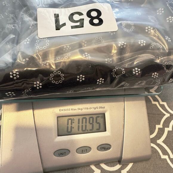 Chaps Jumpsuit Women’s Size 4 Viscose Navy Blue Lightweight Wide Leg Boho Casual - Picture 14 of 14